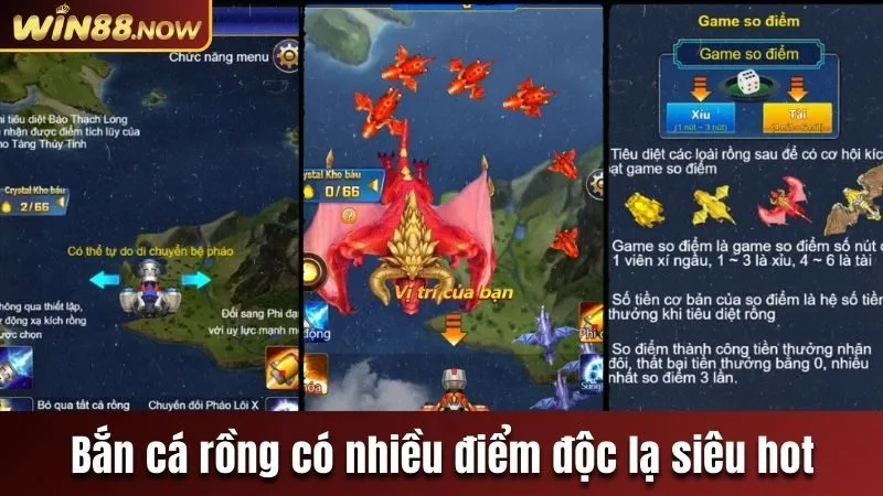 Bắn cá Rồng có nhiều điểm độc lạ siêu hot 