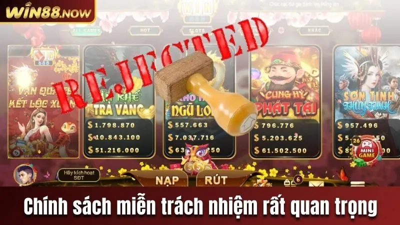 Chính sách miễn trách nhiệm rất quan trọng